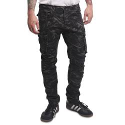 Yakuza Herren Armory Allover Slim Cargohosen, Schwarz, 31W von Yakuza