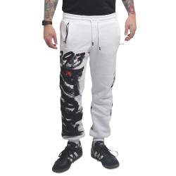 Yakuza Herren Brushed V02 Casual Jogginghose, Weiß, 4XL von Yakuza