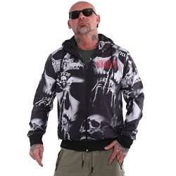 Yakuza Herren Destroyer Windbreaker, Schwarz, 4XL von Yakuza