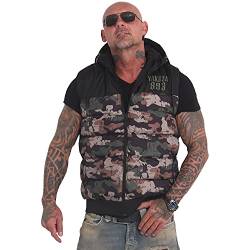 Yakuza Herren FCK Society Kapuzenweste, Camouflage, M von Yakuza