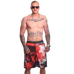 Yakuza Herren Ghost Allover Badeshorts, Bunt, 4XL von Yakuza