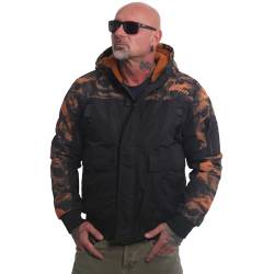 Yakuza Herren Graveyard Ultimate Winterjacke, Schwarz/Orange, L von Yakuza