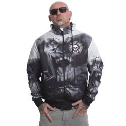 Yakuza Herren Horror Allover Windbreaker, Schwarz, M von Yakuza