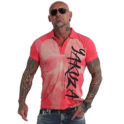 Yakuza Herren Iconic Skull Polo Shirt, Geranium, M von Yakuza