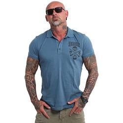 Yakuza Herren Legion Polo Shirt, Mallard Blue, M von Yakuza