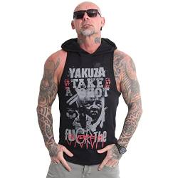 Yakuza Herren Shot Hooded Tanktop, Schwarz, 3XL von Yakuza