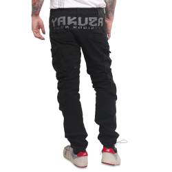 Yakuza Herren YFS Straight Cargohosen, Schwarz, 34W von Yakuza