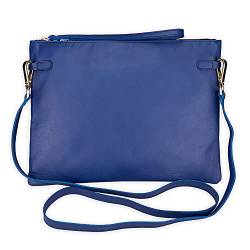 Yancci Damen bolso Pouch Grande Con bandolera großer Beutel, Azul von Yancci