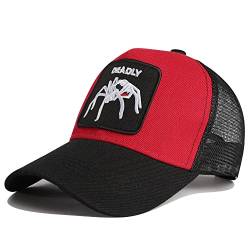 Herren Animal Mesh Trucker Hat Einstellbare Snapback Cap Square Patch Baseball Caps,Einheitsgröße, Farbe Nr. 10, Einheitsgröße von Yangshine