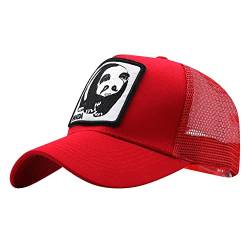 Herren Tier-Mesh-Trucker-Mütze, verstellbare Snapback-Kappe, quadratische Patch-Baseballkappen, Einheitsgröße, Farbe: 8, Einheitsgröße von Yangshine