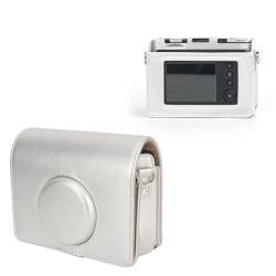 Yanmis Sofortbildkamera-Tasche, PU-Leder-Kamera-Tragetasche, Vintage-Magnetverschluss, Kratzfest, Kamera-Schutzhülle mit Schultergurt für EVO (Silver) von Yanmis