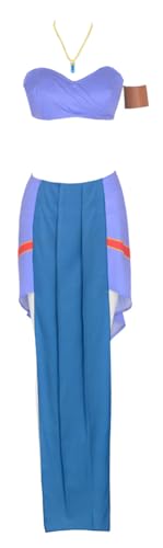 Frauen Kida Atlantis Cosplay Shirt Erwachsene Prinzessin Kida Kostüm Badeanzug Outfit (Purple, Small) von Yanny