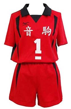 Yanny Anime Cosplay Kostüm High School Volleyball Sportswear Karasuno Hinata Shoyo Tobio Kageyama Halloween Cosplay Jerseys Uniform (L, Stil R-1) von Yanny