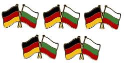 5er Pack Deutschland - Bulgarien Freundschaftspin Yantec Pin Flagge von Yantec Pins