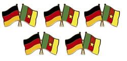 5er Pack Deutschland - Kamerun Freundschaftspin Yantec Pin Flagge von Yantec Pins
