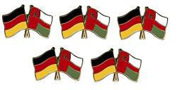 5er Pack Deutschland - Oman Freundschaftspin Yantec Pin Flagge von Yantec Pins