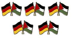 5er Pack Deutschland - Palästina Freundschaftspin Yantec Pin Flagge von Yantec Pins