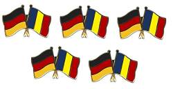 5er Pack Deutschland - Rumänien Freundschaftspin Yantec Pin Flagge von Yantec Pins