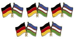 5er Pack Deutschland - Usbekistan Freundschaftspin Yantec Pin Flagge von Yantec Pins