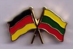 Doppelflaggenpin Deutschland-Litauen Freundschaftspin 23 mm Yantec Pin von Yantec Pins