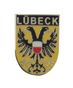 Lübeck II Stadtwappen Wappenpin 20mm Pin Anstecknadel von Yantec von Yantec Pins
