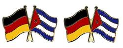 Yantec Freundschaftspin 2er Pack Deutschland Kuba Pin Anstecknadel Doppelflaggenpin von Yantec Pins
