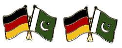 Yantec Freundschaftspin 2er Pack Deutschland Pakistan Pin Anstecknadel Doppelflaggenpin von Yantec Pins