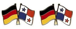 Yantec Freundschaftspin 2er Pack Deutschland Panama Pin Anstecknadel Doppelflaggenpin von Yantec Pins