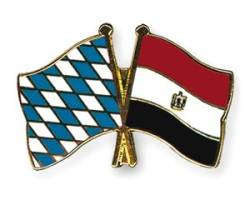 Yantec Freundschaftspin Bayern - Ägypten Pin Anstecknadel Doppelflaggenpin von Yantec Pins