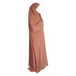 Yaqeen Jilbab mit Spandex Ärmel, Overhead Jilbab, Abaya, Khimar, islamisches Gebetskleid, one piece Jilbab, Gebetsset, nude von Yaqeen