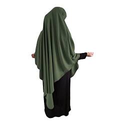 Yaqeen XL Khimar Dreieck Jazz Hijab für Muslima Kopftuch islamisches Gebetskopftuch, khaki von Yaqeen
