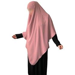 Yaqeen XL Khimar Dreieck Jazz Hijab für Muslima Kopftuch islamisches Gebetskopftuch rose von Yaqeen