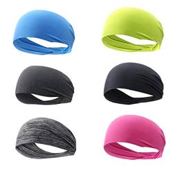 Yardwe 12st Sportliche Kopfbedeckungen Kopftücher Für Damen Trainings-stirnbänder Turbinen Für Damen Mädchen Stirnbänder Turban Basketball Stirnband Männer Und Frauen von Yardwe
