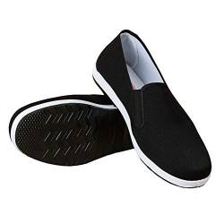 Hausschuhe im Chinesischen Stil Kung Fu Martial Arts Tai Chi Schuhe Gummisohle Unisex Schwarz Größe EU 39 von Yatong Sports