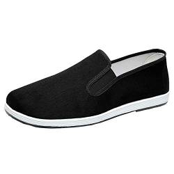 Hausschuhe im Chinesischen Stil Kung Fu Martial Arts Tai Chi Schuhe Gummisohle Unisex Schwarz Größe EU 45 von Yatong Sports