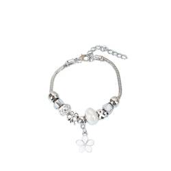 Yawdil Boho-Armreif aus Metall, Emaille, Blume, verstellbar, für Damen, Accessoires, Modeschmuck, Geschenk, einfach von Yawdil