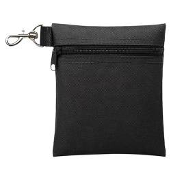 Yawdil Golftee-Tasche, 14 x 17 cm, professioneller Reißverschluss, Golftasche mit Wanderschnalle, Hüfttasche, für Herren und Damen, kleines Sport-Zubehör-Set von Yawdil