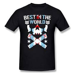 cm Punk Best in The World Men's Casual Short Sleeve T-Shirt Popular Tee Shirt White von Yaxinduobao