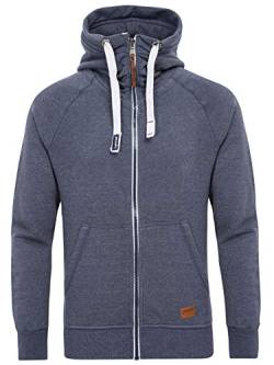 Yazubi Blauer Kapuzenpullover Oversize Hoodie Herren Sweatshirtjacke Kapuzenhoodie Männer Zip Hoodie Jacob, Blau (Grisaille Blue 183912), 6XL von Yazubi