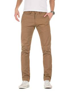 Yazubi Chino Hose Camel M192 by Yzb Jeans Braun Herren Stoffhose Chinohosen Beige Business Männer Chinos, Camel (Otter 181018), W33/L38 von Yazubi