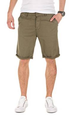 Yazubi Chino Shorts Herren - grüne Kurze Sommer Hose Oliv Travis - grünes Männer Bermuda, Military Green (201601), W31 von Yazubi