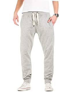 Yazubi Herren Jogginghose Edward - graue Sweathose - Sweatpants Männer Trainingshosen Slim-Fit Jogginghosen Sport Hose, Grau (Storm Gray 154003), M von Yazubi