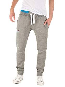 Yazubi Herren Jogginghose Lucas - graue Sweathose - Sweatpants Männer Trainingshosen Slim-Fit Jogginghosen Sport Hose, Grau (Caviar 194006), S von Yazubi