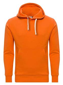 Yazubi Hooded Sweatshirt Herren Hoddie Kapuzenpullover Strick Kaputzen Pullis Pullover Orange Sweater Hoody Codex, (Tangerine 151247), M von Yazubi