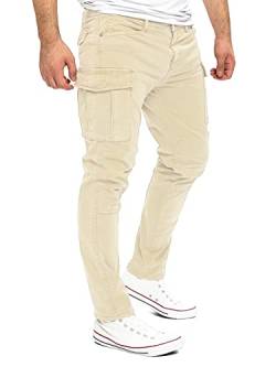 Yazubi Jayden - Cargo Jogger Herren Hosen - Männer Cargojeans - Baumwoll Cargohosen, Braun (Rainy Day 135304), W28/L30 von Yazubi