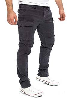 Yazubi Jayden - Cargohosen Für Männer - Stretch Hose - Herren Cargohose - Slim Fit Baumwollhose, Grau (Nine Iron 193908), W28/L34 von Yazubi