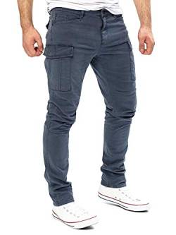 Yazubi Jayden - Cargohosen Für Männer - Stretch Hose - Herren Cargohose - Slim Fit Baumwollhose, Grau (Turbulence 194215), W28/L34 von Yazubi