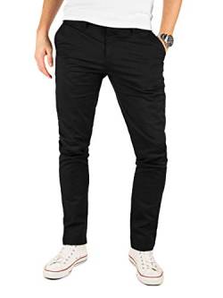 Yazubi Kyle - Schwarze Chino Hose Herren - Stretch Chinohose Slim Fit - Männer Chinojeans, Schwarz (Black 4R194008), W30/L30 von Yazubi