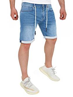 Yazubi Luftige Kurze Hosen Herren Shorts Baumwolle Männer Sommer Mens Stretch-Jeans Sweatbermudas Henry, Blau (Blue Horizon 183929), W29 von Yazubi