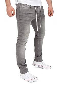 Yazubi Steve - Denim Männer Jogginghose - Stretch Hose Herren - Jeans Jogginghosen Antirutschtunnelzug, Grau (Brushed Nickel 185102), W30/L30 von Yazubi